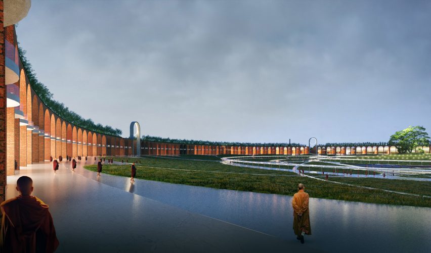 Ramagrama stupa masterplan by Stefano Boeri Architetti