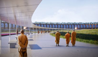 Render of gardens in Nepal