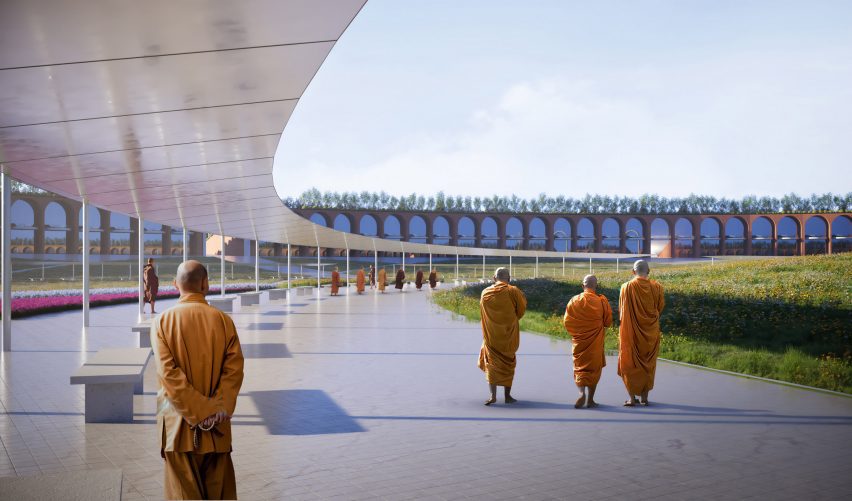Ramagrama stupa masterplan by Stefano Boeri Architetti