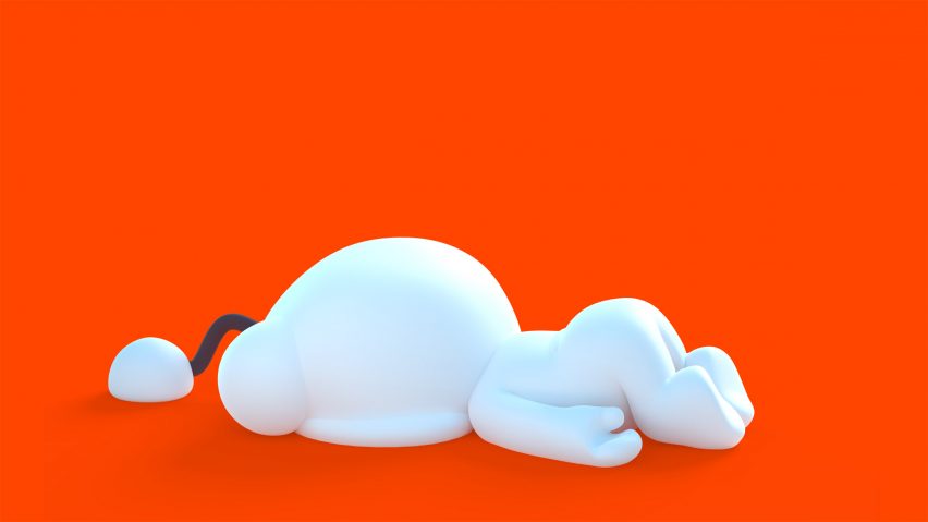 snoo laying down