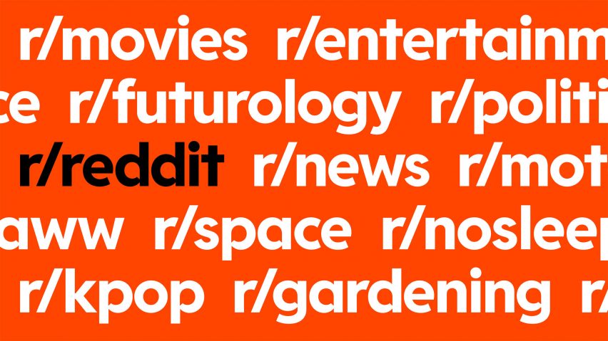 white and black type on an orange background