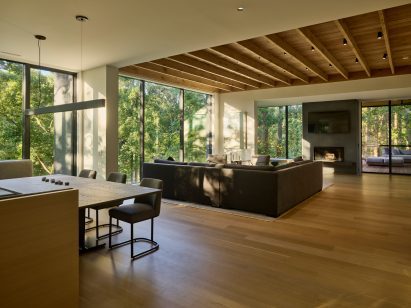 Neutral-hued living space