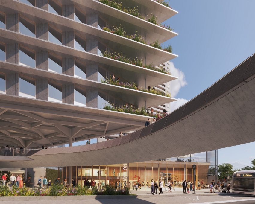 Mixed use development in Paris business district by RSHP
