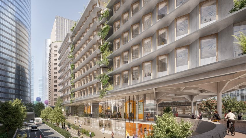 Mixed use development in Paris business district by RSHP