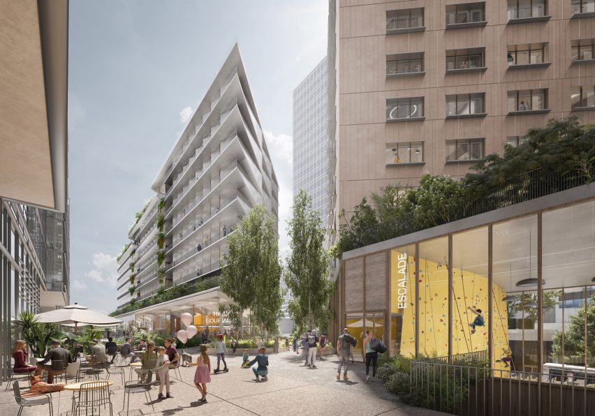 Mixed use development in Paris business district by RSHP