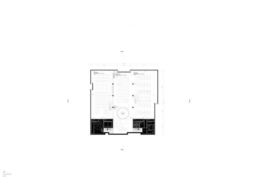 Floor plan of Seoripul Open Art Storage by Herzog & de Meuron