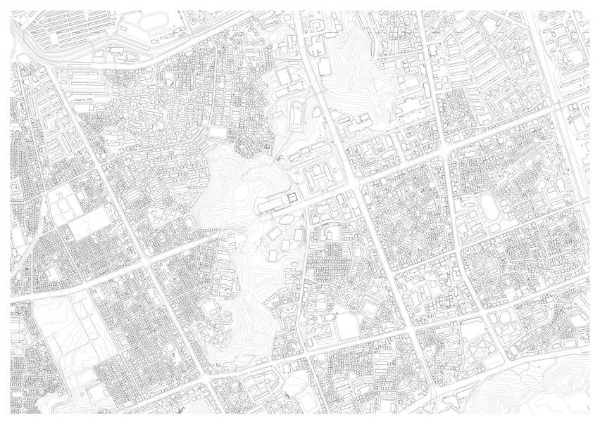 Site plan of Seoripul Open Art Storage by Herzog & de Meuron