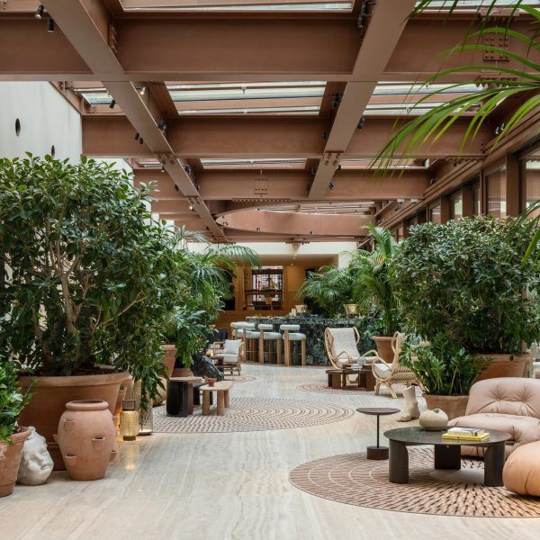 interior of the Six Sense Rome hotel by patricia urquiola