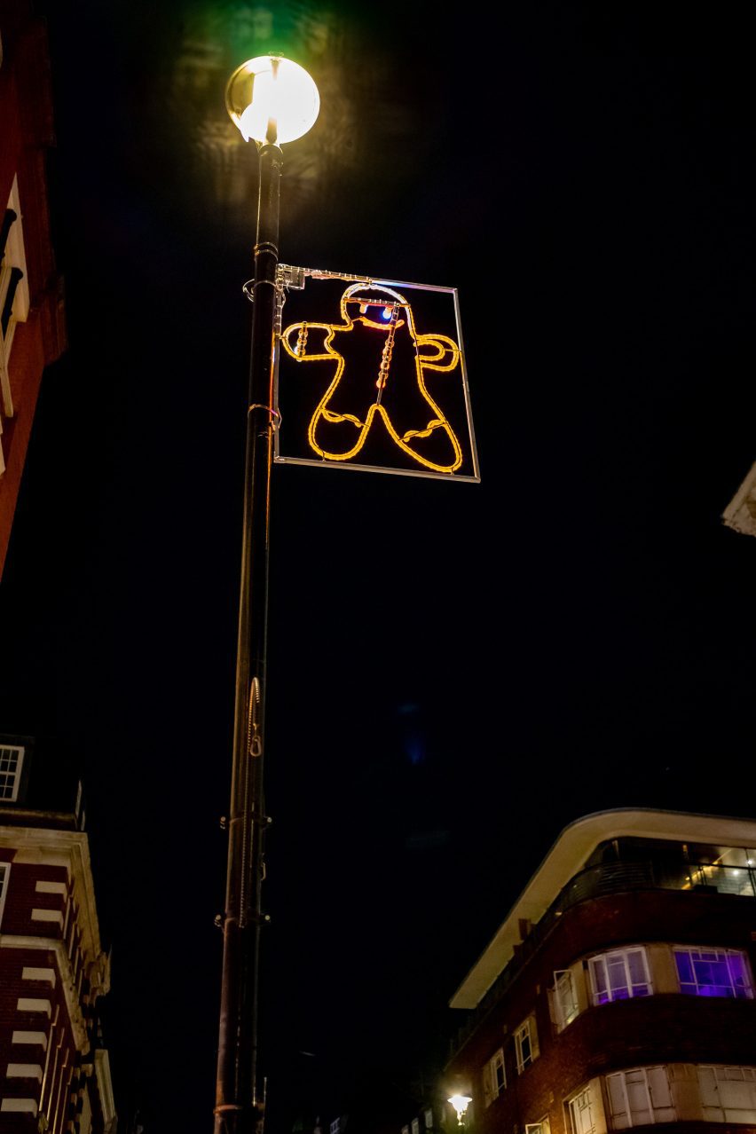 The Soho Kids Xmas Lights 2023 displays designs by students at Soho Parish Primary school