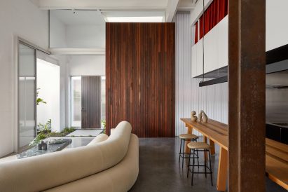 Interior 5m high volume Weeties Warehouse by Space Agency Architects