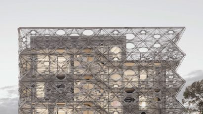 Texoversum university building by Allmannwappner and Menges Scheffler Architekten