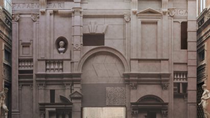 BassoRilievo construction facade by ROBOCOOP