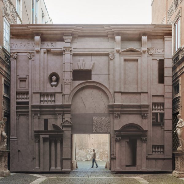 BassoRilievo construction facade by ROBOCOOP