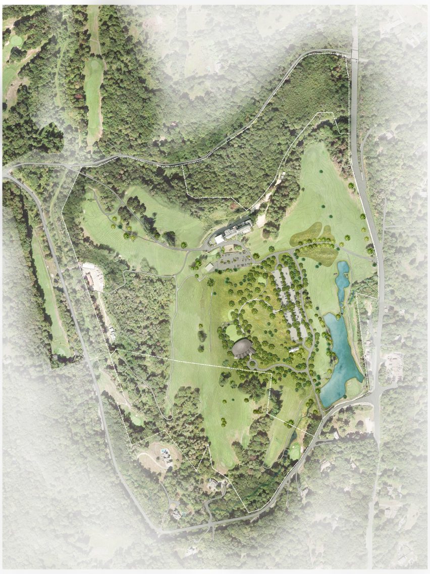 site plan for Shakespeare festival installtion