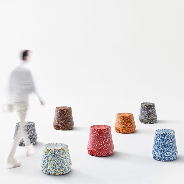 Stump Recycled stools by Derlot among 11 new products on Dezeen Showroom