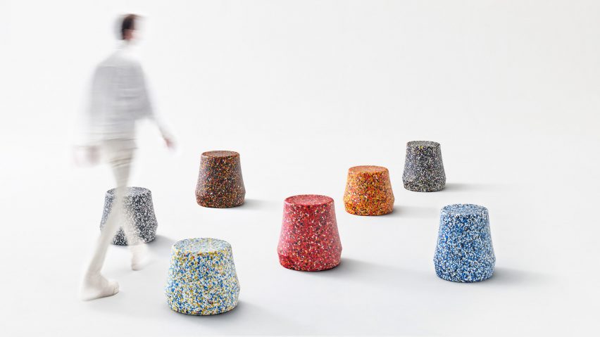 Stump Recycled stool by Derlot