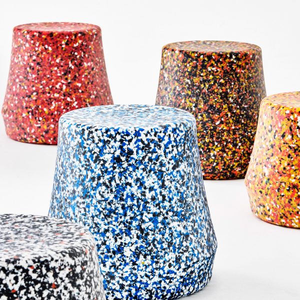 Stump Recycled stool by Derlot