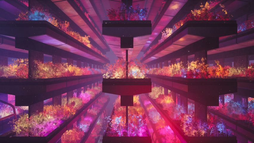visual of a plant factory