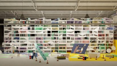 An architectural visual of an apartment
