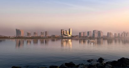 Render of Tencent Helix over Qianhai Bay