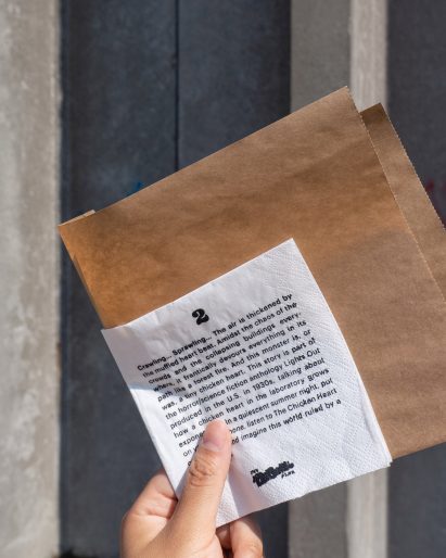 Offal story on a napkin