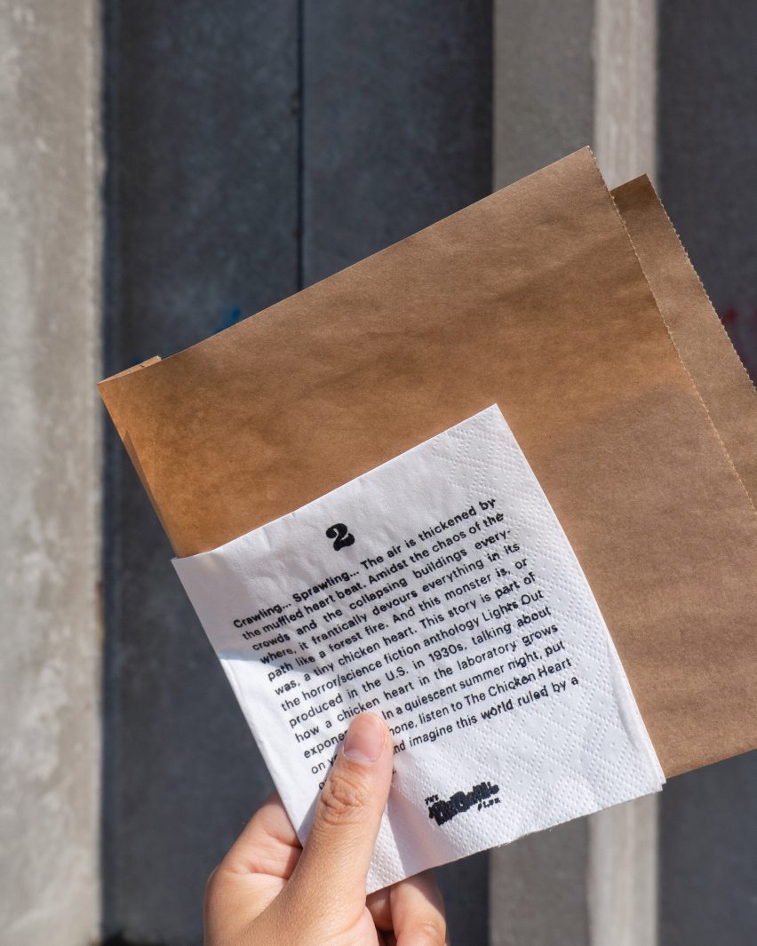 Offal story on a napkin
