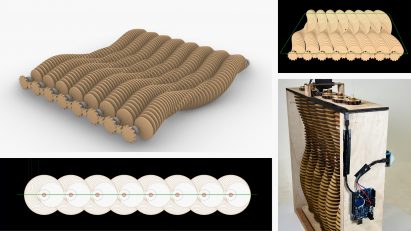 Photos and visualisations of manufacturing processes