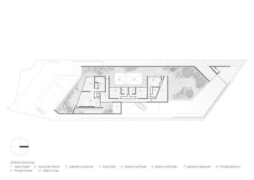 Upper floor plan