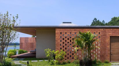 Exterior of Vietnamese villa