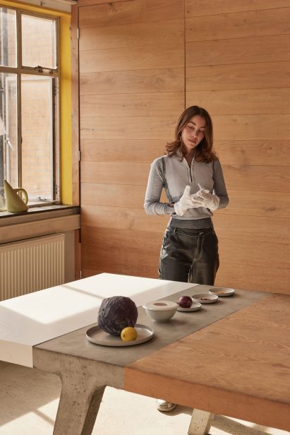 Kimia Amir-Moazami in the kitchen