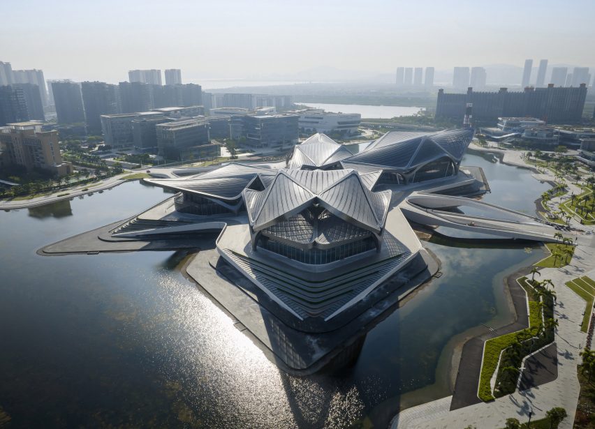 Zhuhai Jinwan Civic Art Centre by Zaha Hadid Architects