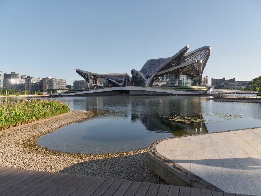 Zhuhai Jinwan Civic Art Centre by Zaha Hadid Architects