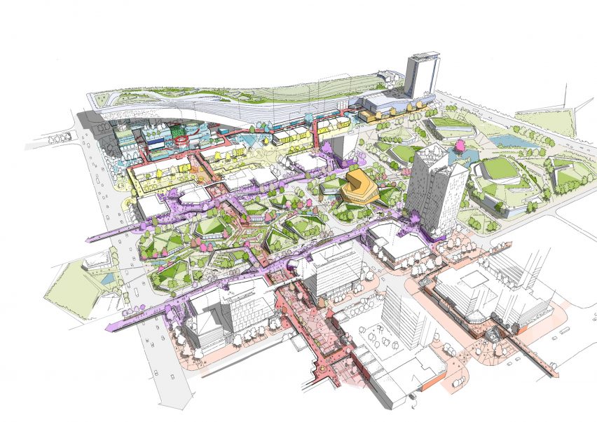 Sketch diagram of Huafa Snow World by 10 Design