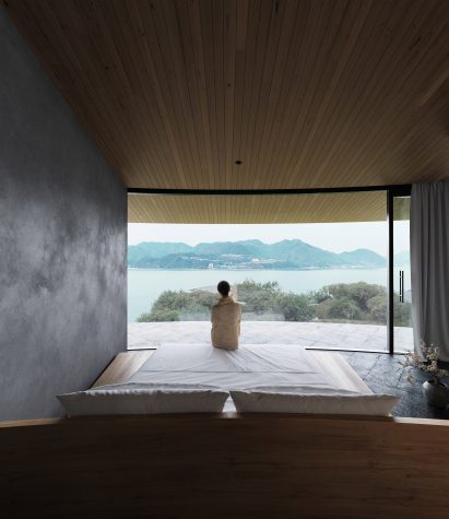 Villa bedroom at Not A Hotel Setouchi in Japan