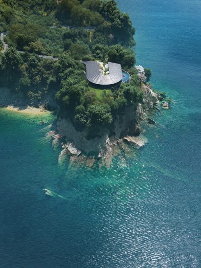 Aerial view of villas on Sagishima Island by BIG and Not A Hotel