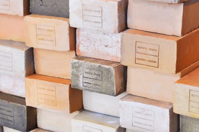 Close-up image of wooden bricks