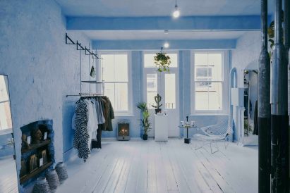 Pastel-coloured fashion store