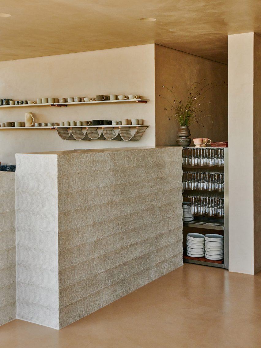 Bar counter in Austa restaurant