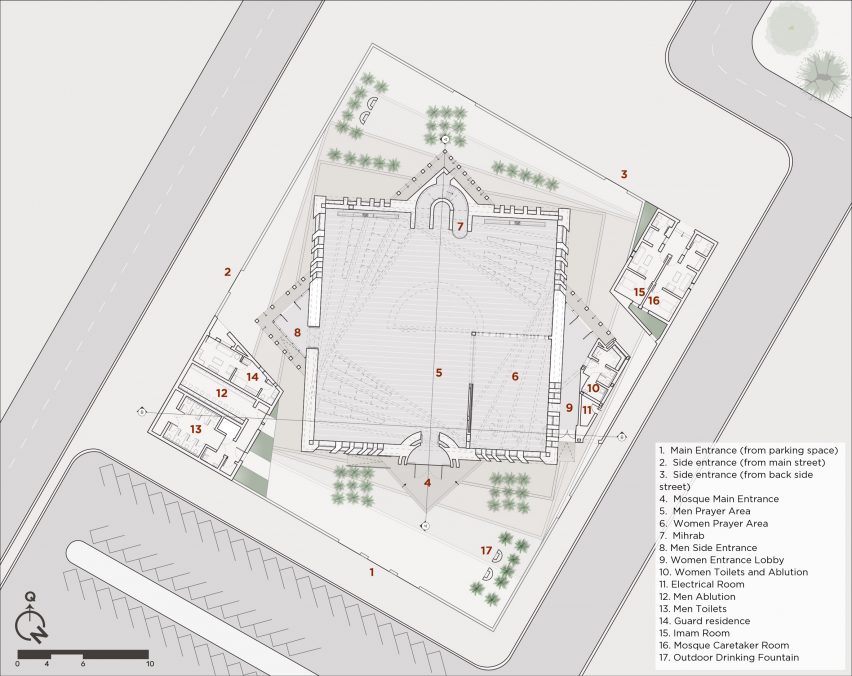 Master plan of the Mamluki Lancet Mosque