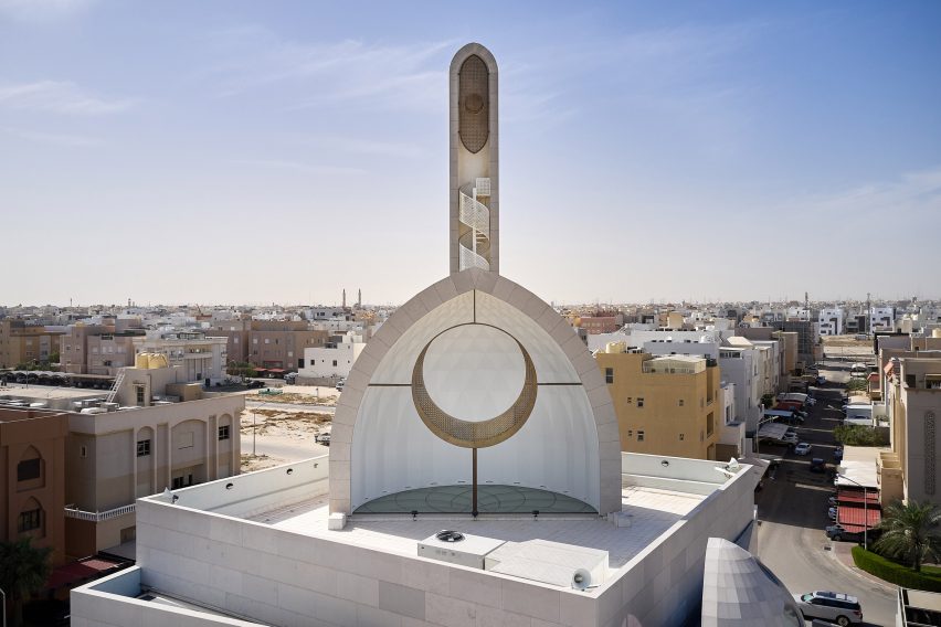 The top half dome of the Mamluki Lancet Mosque