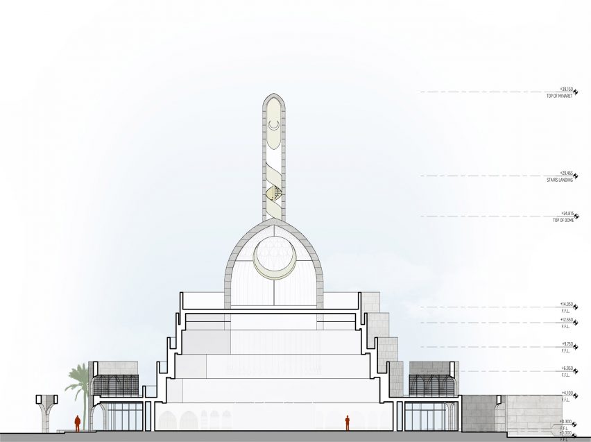 Section of the Mamluki Lancet Mosque