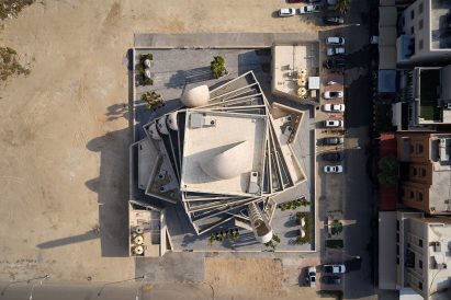 The mosque's plan is informed by the Islamic Star