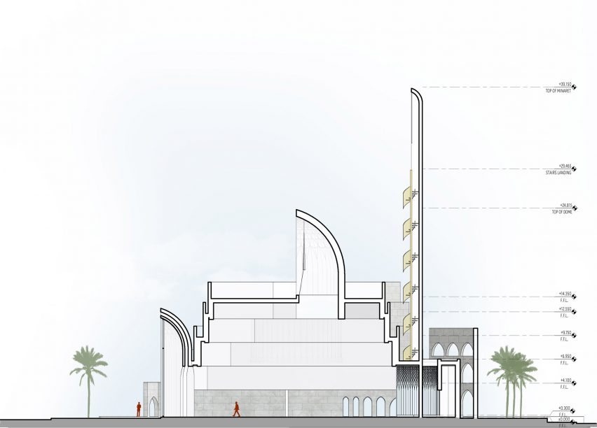 Section of the Mamluki Lancet Mosque