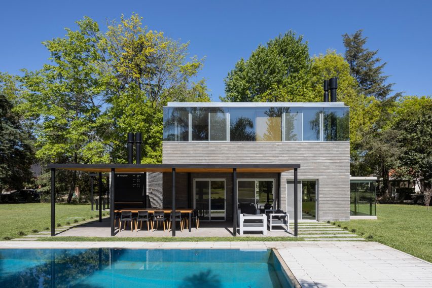 a house with a pool in argentina
