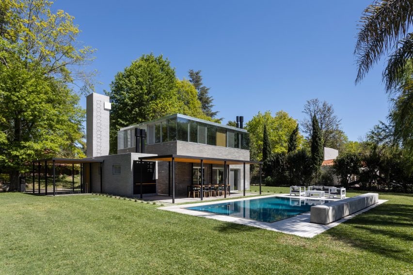 a house with a pool in argentina