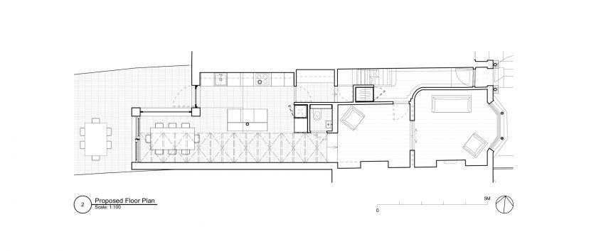 Floor plan of Camberwell Cork House by Delve Architects