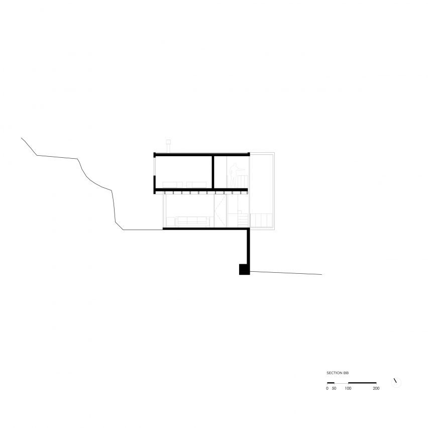 Drawings of Casa Lagunita in Santiago