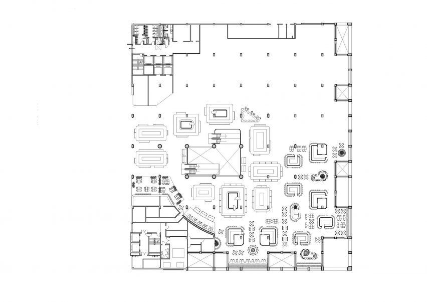 Level 5 floor plan of CentralWorld Shopping Centre in Bangkok by Linehouse
