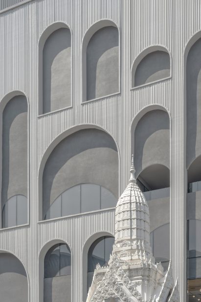 Facade detail of Central World shopping centre in Bangkok