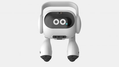 Rounded robot with two legs